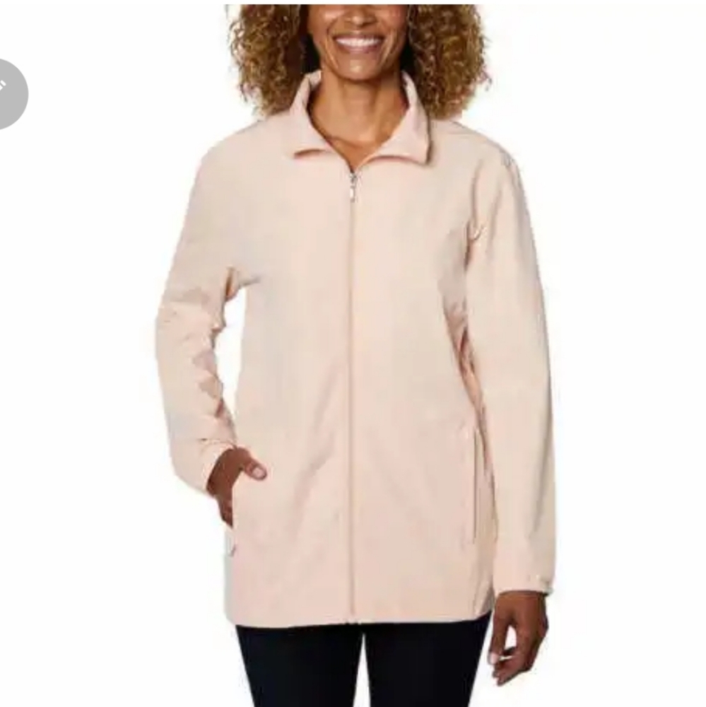 Hang Ten Ladies' Hybrid Jacket blue fog nwt large pink